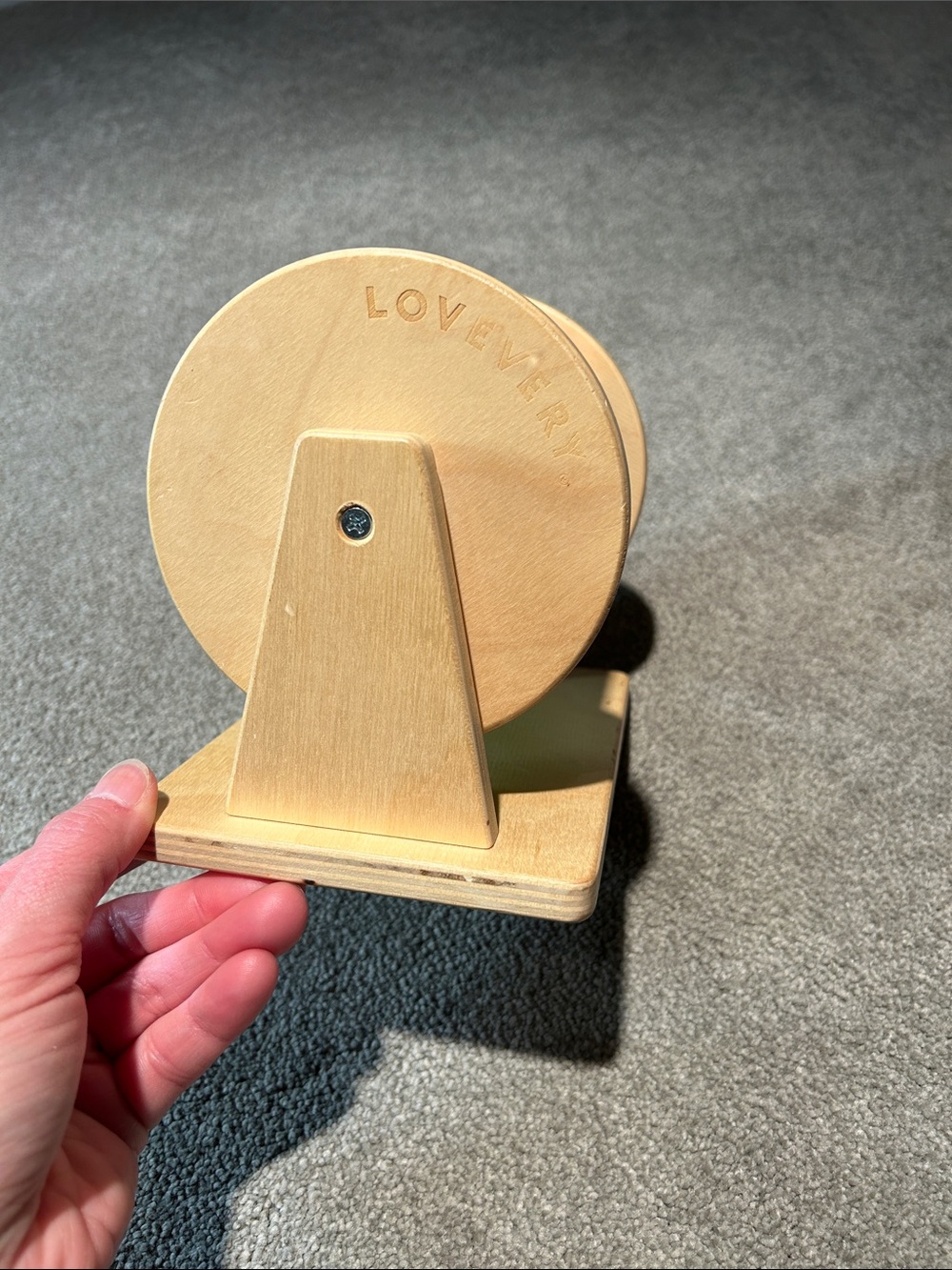 Lovevery Natural Wood Baby Activity Wheel - Natural